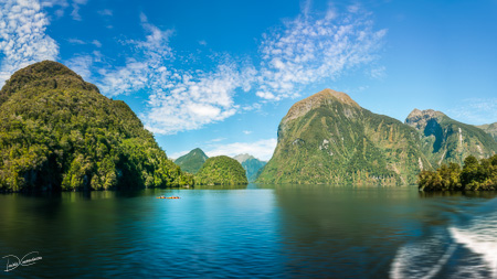 Awesome Panorama with incredible alpine scenery at Doubtful Sound