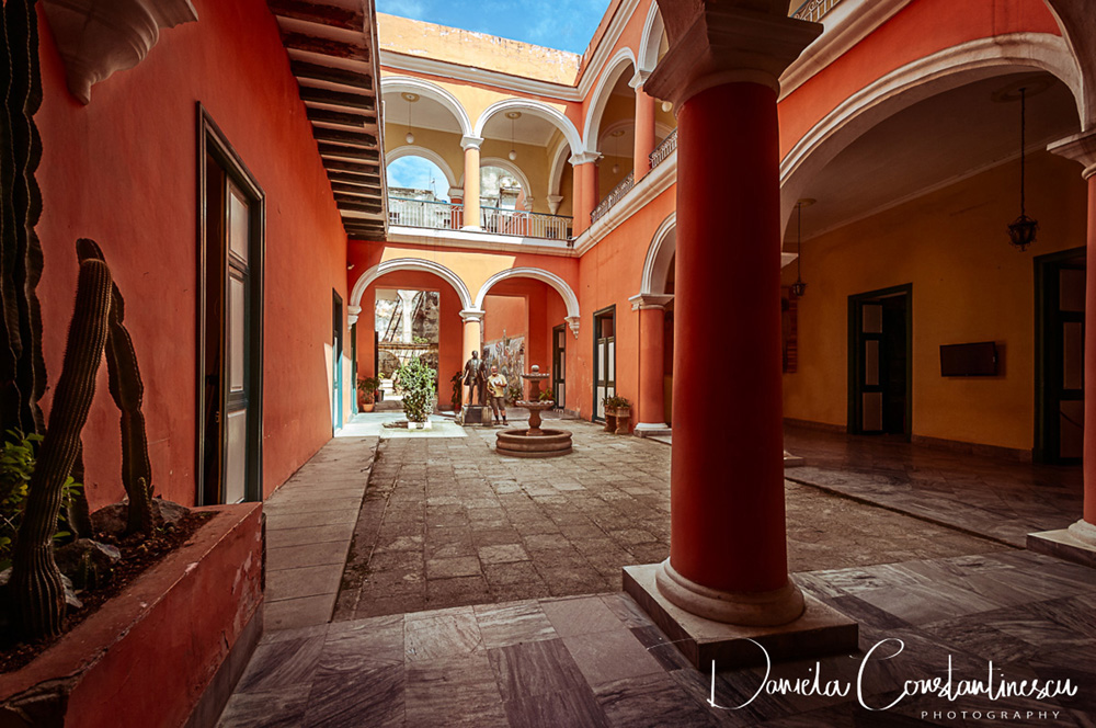 Colorful Internal Courtyard of the Museum of Colonial Arts in Havana