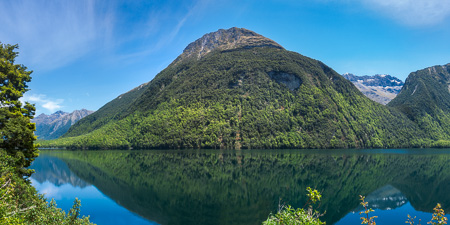 Lake Gunn Panorama with Reflections in Water