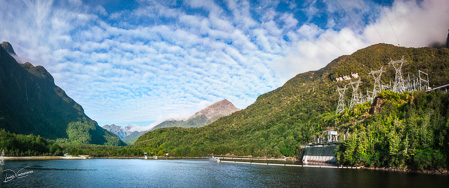 Hydro-Electrical Power Plant at Lake Manapouri in New Zealand.