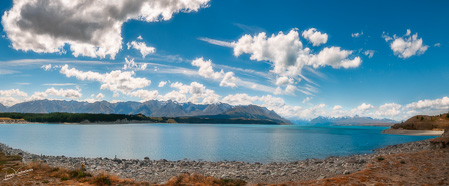 Lake Pukaki Panorama in New Zealand's South Island